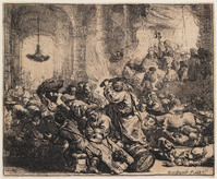 TvB G 2358
<br/>
Verdrijving van de wisselaars uit de Tempel
<br/>
<em>Rembrandt (1606-1669)</em>